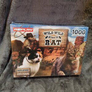 Wild Wild Rat with Cats 1000 Pcs. Puzzle & Poster 14+